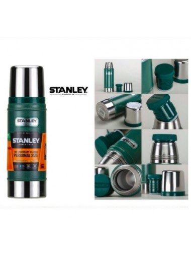 [美國Stanley] 經典系列真空保溫保冷瓶 (16OZ 錘紋綠)